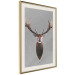 Wall Poster Deer in Circles - abstract brown deer made of geometric figures 126941 additionalThumb 3