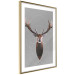 Wall Poster Deer in Circles - abstract brown deer made of geometric figures 126941 additionalThumb 9