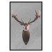 Wall Poster Deer in Circles - abstract brown deer made of geometric figures 126941 additionalThumb 18