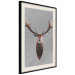 Wall Poster Deer in Circles - abstract brown deer made of geometric figures 126941 additionalThumb 2