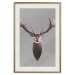 Wall Poster Deer in Circles - abstract brown deer made of geometric figures 126941 additionalThumb 20