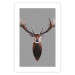 Wall Poster Deer in Circles - abstract brown deer made of geometric figures 126941 additionalThumb 25
