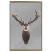 Wall Poster Deer in Circles - abstract brown deer made of geometric figures 126941 additionalThumb 21