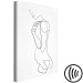Canvas Print Linear Nude (1-piece) Vertical - abstract female silhouette 129741 additionalThumb 6