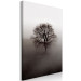 Canvas Print Dormant Power in the Tree (1-piece) Vertical - dark tree in the mist 130241 additionalThumb 2