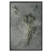 Wall Poster Evergreen Love - plant with white flowers lying on concrete 130741 additionalThumb 18