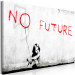 Canvas No Future (1-piece) Vertical - street art of a black girl 132441 additionalThumb 2