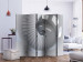 Folding Screen Spiral Stairs II (5-piece) - abstraction with white architecture 133141 additionalThumb 2
