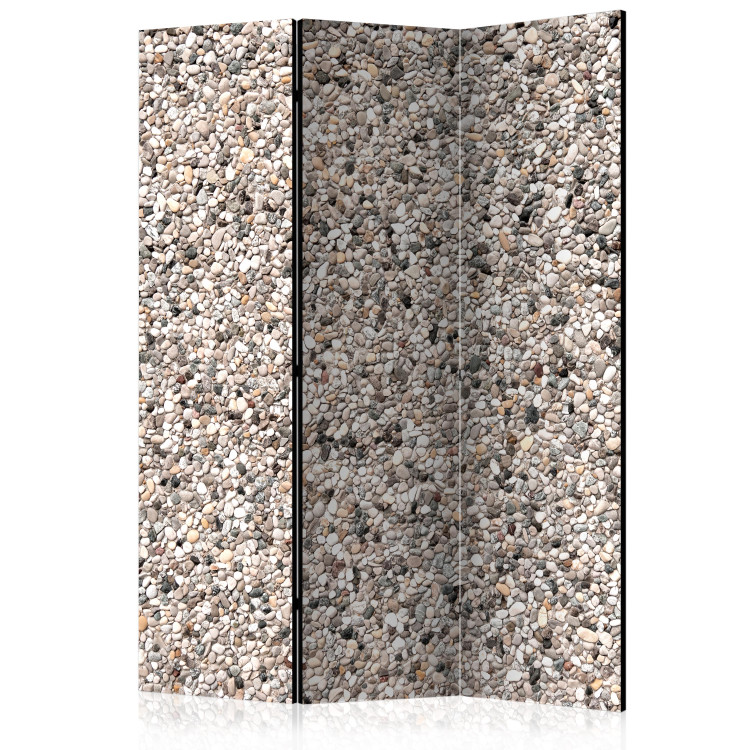 Folding Screen Stone Charm (3-piece) - unique colorful background with wall texture 133541