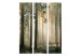 Room Divider Foggy November Morning (3-piece) - sunrise and forest trees 134141 additionalThumb 3