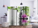 Folding Screen Orchid Serenity II (5-piece) - oriental composition with stones 134341 additionalThumb 2