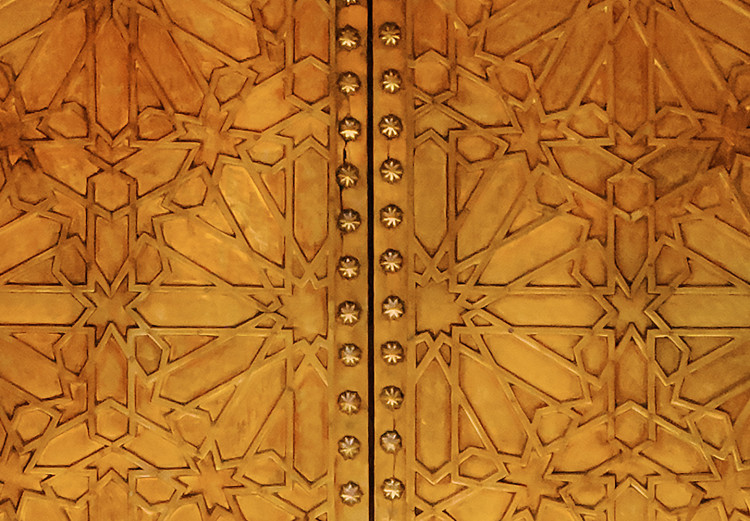 Canvas Art Print Arab Splendor (1-piece) Vertical - golden ornaments on the wall 134741 additionalImage 4