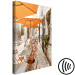 Canvas Print Italian Cafe - a photo of a narrow streets with tables and umbrellas 135841 additionalThumb 6