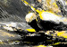 Poster Ship Amidst the Storm - grayscale landscape of a ship at sea 136041 additionalThumb 5