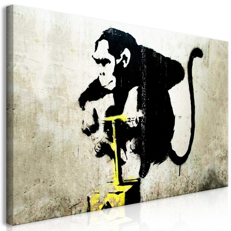 Large canvas print Monkey TNT Detonator by Banksy II [Large Format] 136441 additionalImage 2
