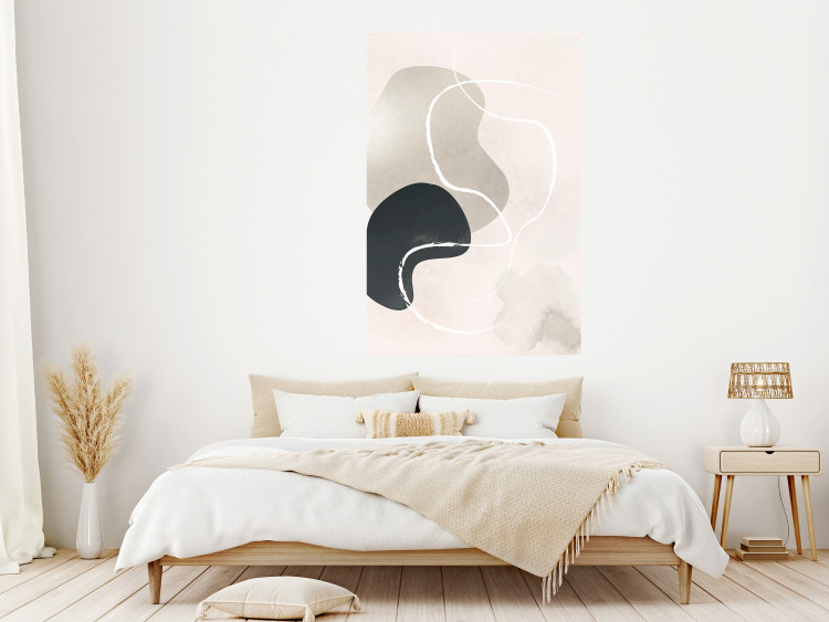 Poster Soothing Space - abstract composition full of round shapes in boho style 136541 additionalImage 18