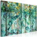 Canvas Moment with Greenery (1-piece) Wide - exotic birds on wood 137841 additionalThumb 2