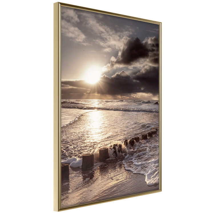 Poster Broken Passion - seascape against a setting sun 138041 additionalImage 8