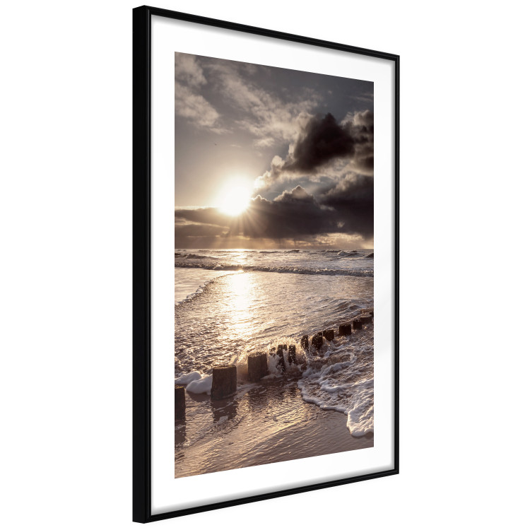 Poster Broken Passion - seascape against a setting sun 138041 additionalImage 4