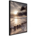 Poster Broken Passion - seascape against a setting sun 138041 additionalThumb 3