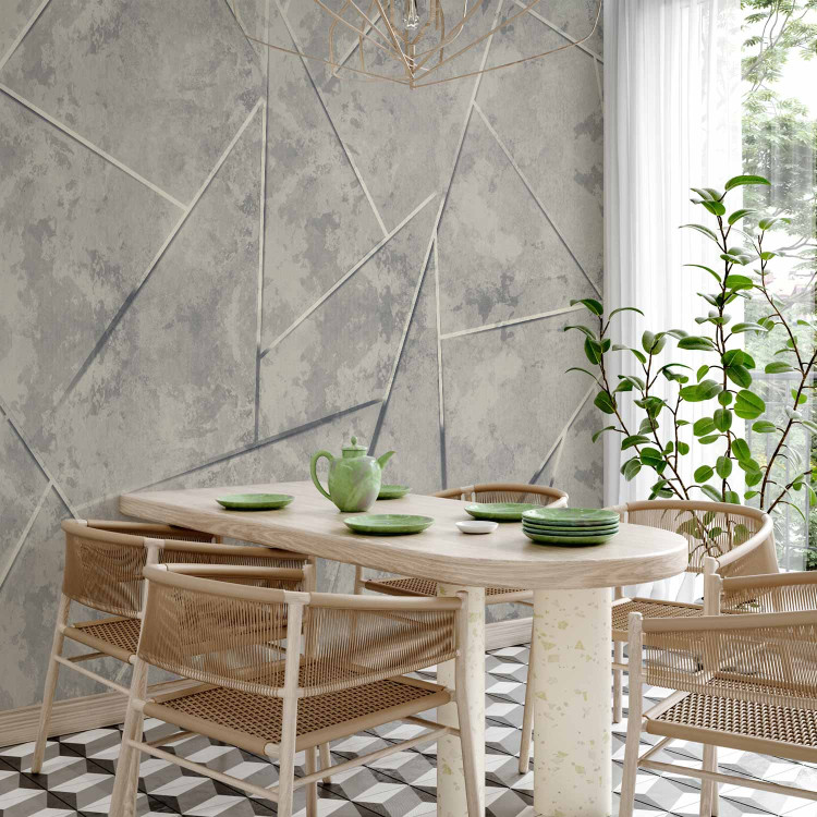 Wall Mural Geometry in a gray version - a composition with an abstract motif 138441 additionalImage 7