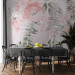 Wall Mural Pink melancholy - motif of various flowers and leaves in watercolour style 138541 additionalThumb 6