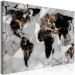 Canvas Print World in Gold (1-piece) Wide - world map and abstraction in background 143041 additionalThumb 2