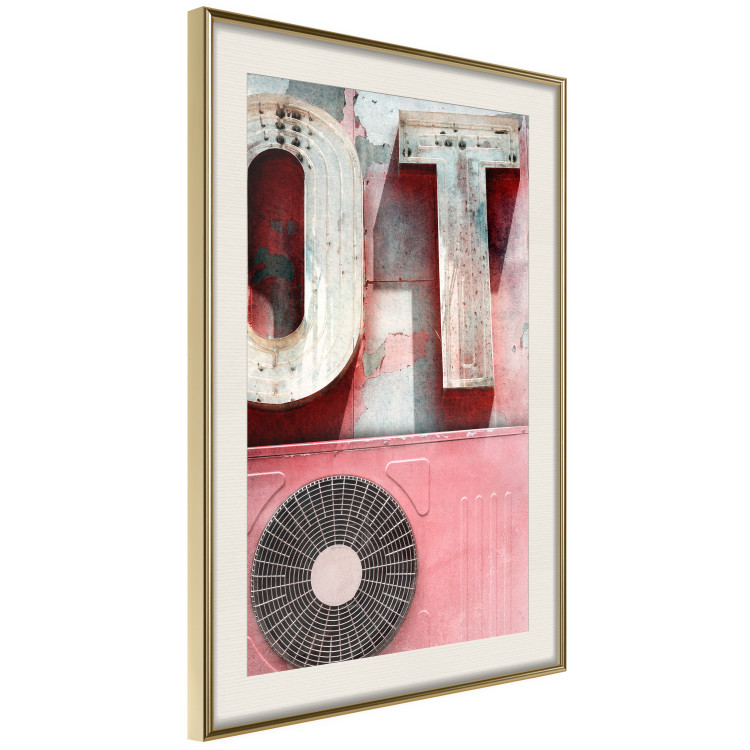 Poster Breeze of the City - A Photo of the Air Conditioner and Neon in Pink Colors 144341 additionalImage 8