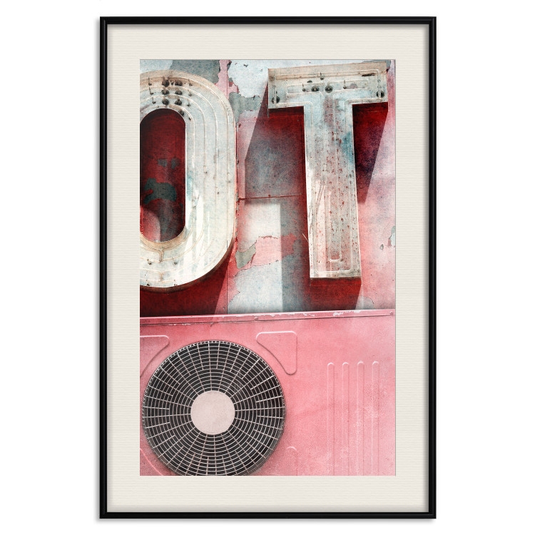 Poster Breeze of the City - A Photo of the Air Conditioner and Neon in Pink Colors 144341 additionalImage 19