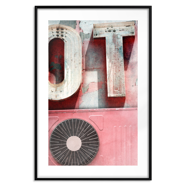 Poster Breeze of the City - A Photo of the Air Conditioner and Neon in Pink Colors 144341 additionalImage 20