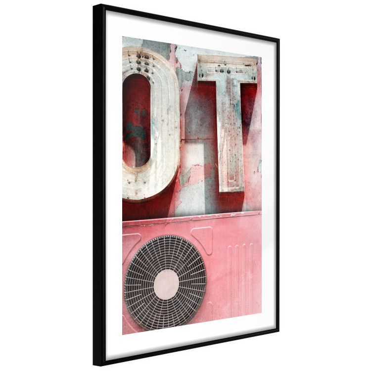 Poster Breeze of the City - A Photo of the Air Conditioner and Neon in Pink Colors 144341 additionalImage 6
