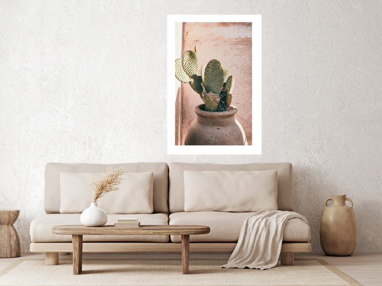 Poster Cactus in a Pot - Coniferous Plant in a Clay Pot 145241 additionalImage 13