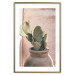 Poster Cactus in a Pot - Coniferous Plant in a Clay Pot 145241 additionalThumb 25