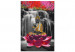 Paint by Number Kit Buddha with a Lotus - Meditating Figure in Front of a Waterfall and Pink Trees 146541 additionalThumb 3