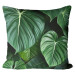 Decorative Microfiber Pillow Philodendron gloriosum - exotic plants with rich detailing cushions 146841
