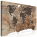 Large canvas print World Map: Wooden Mosaic II [Large Format] 149141 additionalThumb 2