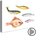 Canvas Marine Fish (1-piece) - watercolor composition with underwater fauna 149641 additionalThumb 6
