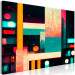 Canvas Print Geometric Abstraction - Colorful Composition With an Urban Motif 149841 additionalThumb 2
