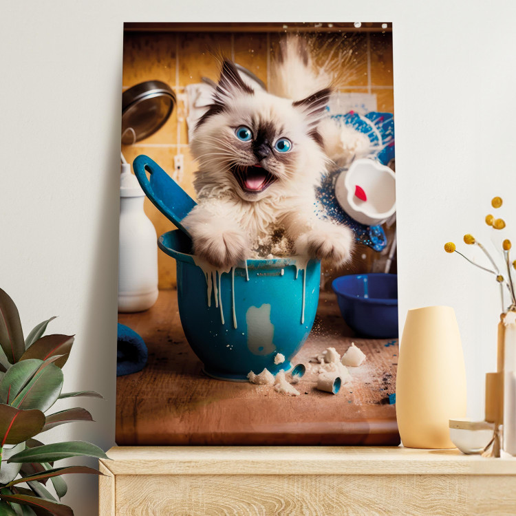 Canvas AI Ragdoll Cat - Fluffy Animal While Playing in the Kitchen - Vertical 150141 additionalImage 11
