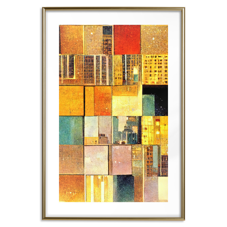 Wall Poster Abstract Tiles - A Geometric Composition in Klimt’s Style 151141 additionalImage 26