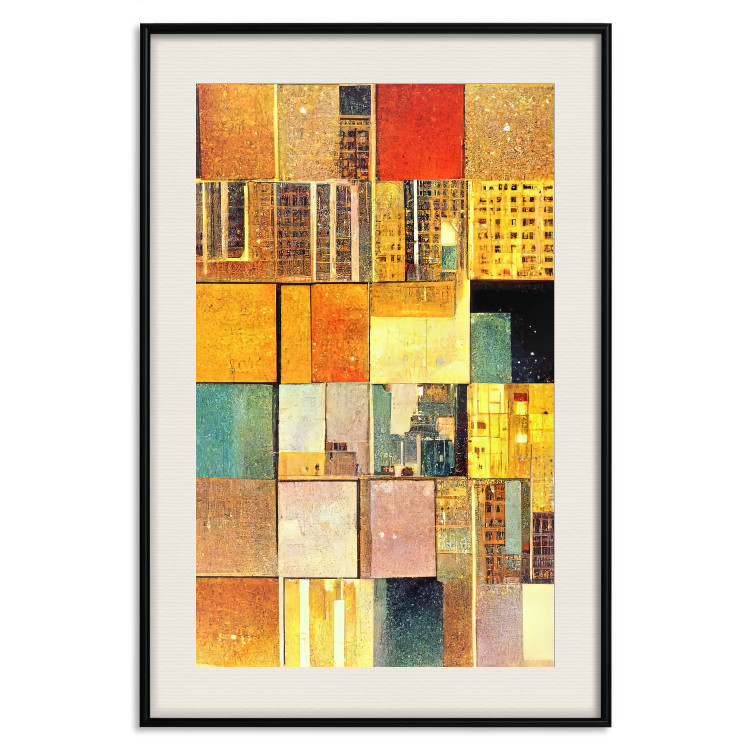 Wall Poster Abstract Tiles - A Geometric Composition in Klimt’s Style 151141 additionalImage 24