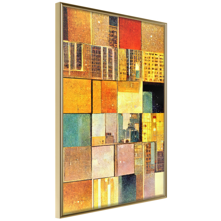 Wall Poster Abstract Tiles - A Geometric Composition in Klimt’s Style 151141 additionalImage 3