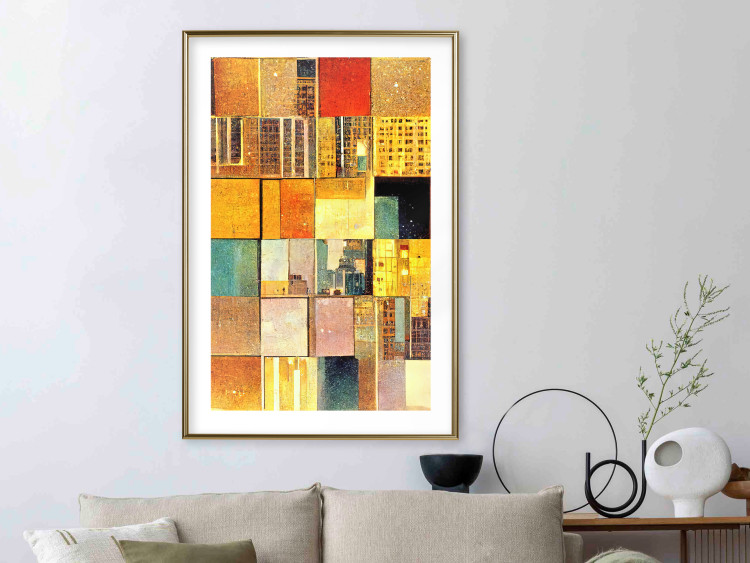 Wall Poster Abstract Tiles - A Geometric Composition in Klimt’s Style 151141 additionalImage 19