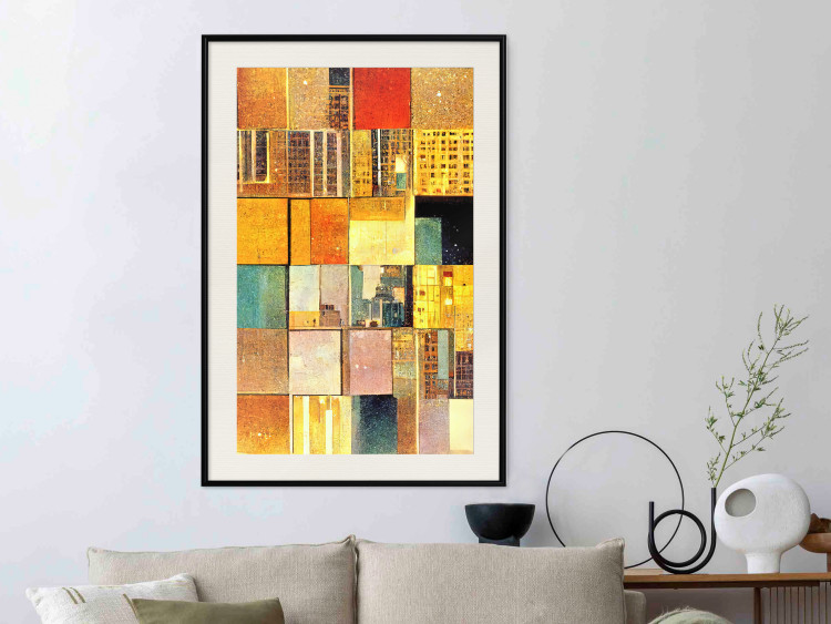 Wall Poster Abstract Tiles - A Geometric Composition in Klimt’s Style 151141 additionalImage 21