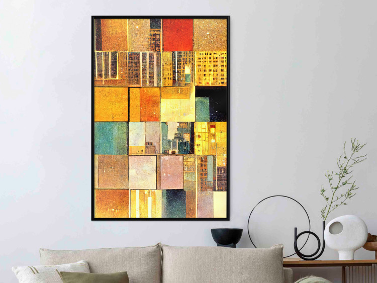 Wall Poster Abstract Tiles - A Geometric Composition in Klimt’s Style 151141 additionalImage 14