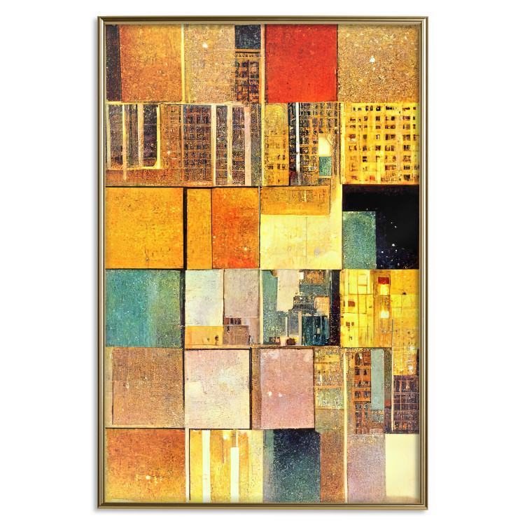 Wall Poster Abstract Tiles - A Geometric Composition in Klimt’s Style 151141 additionalImage 22