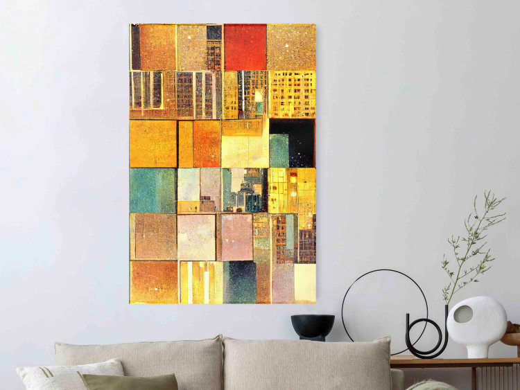 Wall Poster Abstract Tiles - A Geometric Composition in Klimt’s Style 151141 additionalImage 16