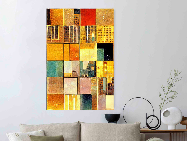 Wall Poster Abstract Tiles - A Geometric Composition in Klimt’s Style 151141 additionalImage 15