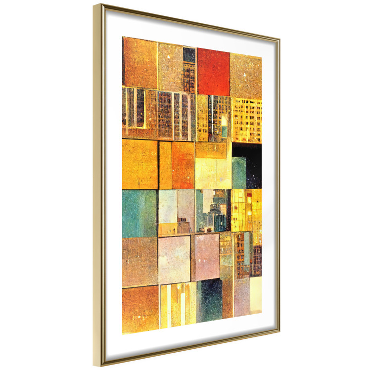 Wall Poster Abstract Tiles - A Geometric Composition in Klimt’s Style 151141 additionalImage 8