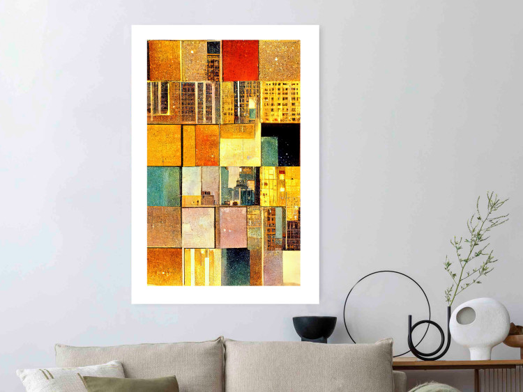 Wall Poster Abstract Tiles - A Geometric Composition in Klimt’s Style 151141 additionalImage 11